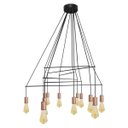 Ver imagem 4 de Pendente Trace Preto Bivolt Quality para 12 Lâmpadas E27 Qpd1355 St1550