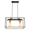 Ver imagem 4 de Pendente Quadra Preto Bivolt Quality para 2 Lâmpadas E27 Qpd1359 St1548