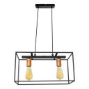 Ver imagem 1 de Pendente Quadra Preto Bivolt Quality para 2 Lâmpadas E27 Qpd1359 St1548