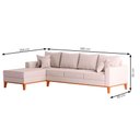 Ver imagem 5 de Sofá 4 Lugares Beny com Chaise Esquerdo - Linho Bege