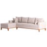 Sofá 4 Lugares Beny com Chaise Esquerdo - Linho Bege - 3