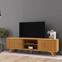 Ver imagem 6 de Rack Ripado para Tv 70 Polegadas 2 Portas com Pés Siena