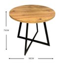 Ver imagem 3 de Mesa Estilo Industrial Redonda 90cm