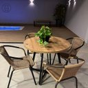 Ver imagem 2 de Mesa Estilo Industrial Redonda 90cm