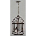 Ver imagem 4 de Luminária de Ferro Gaiola com Cristais para Decoração Sacada de Apartamento