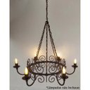 Ver imagem 4 de Lustre de Ferro Retrô Para Iluminação de Ambiente Rústico e Vintage