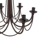 Ver imagem 4 de Lustre Pendente de Teto com 6 Bocais Rústicos para Quarto de Casal