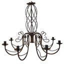 Ver imagem 1 de Luminária Trançada Grande de Teto Rustica Decoração Salão de Festas - Verniz