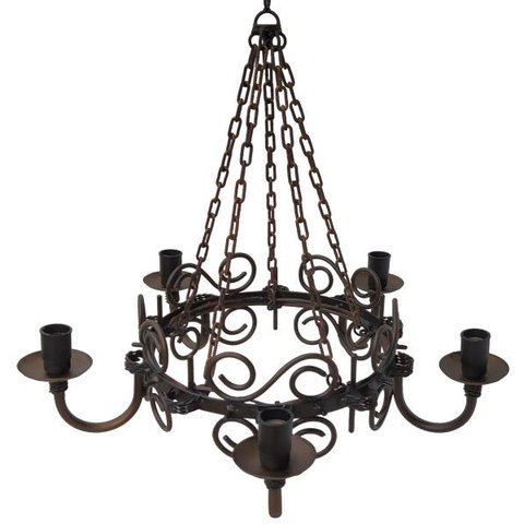 Luminária Retrô de Metal para Iluminação de Área Gourmet Rústica