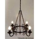 Ver imagem 6 de Lustre Rustico Medieval em Ferro para Iluminação de Sala de Estar Retrô