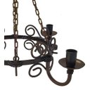 Ver mais imagens de Lustre Rustico Medieval em Ferro para Iluminação de Sala de Estar Retrô
