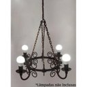 Ver imagem 7 de Lustre Rustico Medieval em Ferro para Iluminação de Sala de Estar Retrô