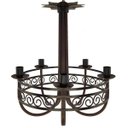 Ver imagem 1 de Pendente Lustre de Metal para Sala de Jantar Rústica Simples