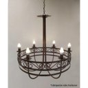 Ver imagem 6 de Lustre Rústico de Metal para Iluminação de Pergolado Retrô