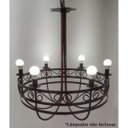 Ver imagem 7 de Lustre Rústico de Metal para Iluminação de Pergolado Retrô