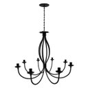 Ver imagem 6 de Lustre Negro de Metal Grande para Sala de Jantar e Estar Moderna