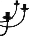 Ver imagem 5 de Lustre Negro de Metal Grande para Sala de Jantar e Estar Moderna