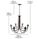 Ver imagem 2 de Luminária Moderna para Varanda e Área Gourmet Espaçosas de Sítio e Chácara