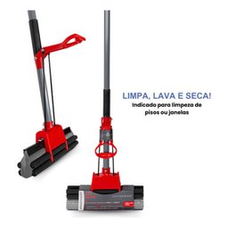Mop Rodo Esponja com Balde Cesto Dobrável Retrátil 26l - 7