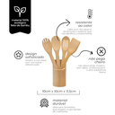 Ver imagem 2 de Conjunto de Utensílios Ecokitchen em Bambu com 5 Peças