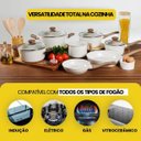 Ver mais imagens de Jogo de Panelas Antiaderente 10 Peças Cerâmica Tripla Camada Vanilla Brinovar