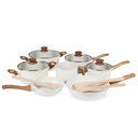 Ver imagem 1 de Jogo de Panelas Antiaderente 10 Peças Cerâmica Tripla Camada Vanilla Brinovar