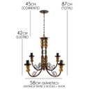 Ver imagem 2 de Luminária de Madeira Rustica para Área Gourmet e Cozinha Rústica - Verniz