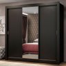 Guarda Roupa Casal Madesa Mônaco 3 Portas de Correr com Espelho - 2