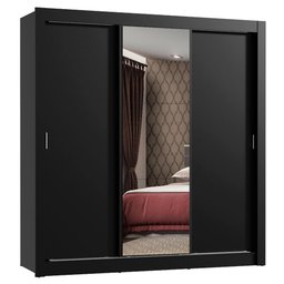 Guarda Roupa Casal Madesa Mônaco 3 Portas de Correr com Espelho - 3