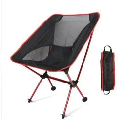 Cadeira Dobrável Camping Pelegrin PEL-0577 Preta e Vermelha Portátil - 3