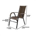 Ver imagem 3 de Cadeira Famais Bela Tramada Ferro Liso Artesanal