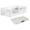 Cama Montesoriana Juvenil C/ Colchão Branca 100%mdf - 1