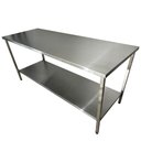 Ver imagem 1 de Mesa Aço Inox Industrial 190x70x90 cm Plano Liso Nortinox Stander