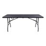 Kit Mesa e Banco Dobrável Pelegrin Pel-281A Preta 1,80M Vira Maleta - 8