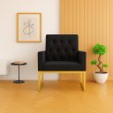 Ver imagem 1 de Poltrona Decorativa para Estúdios e Consultório Base Metal Preto
