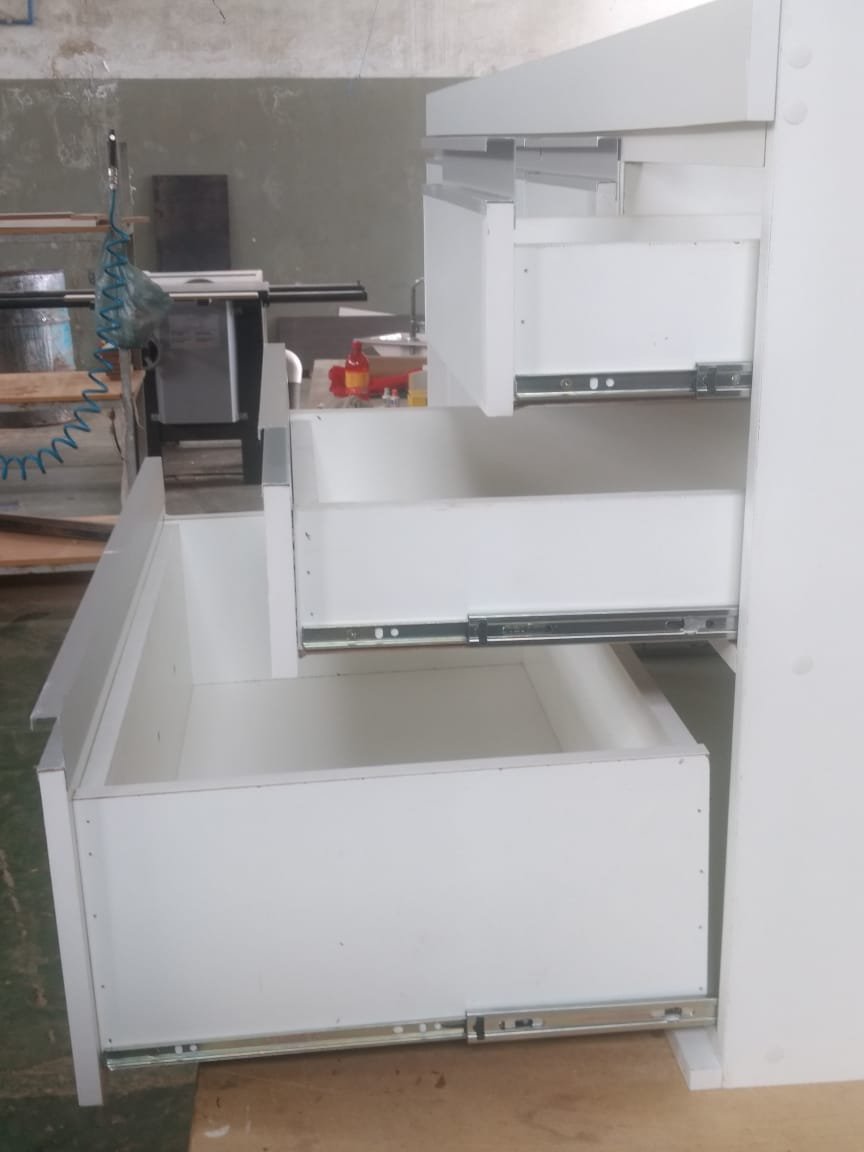 - Gabinete para pia de cozinha 1,50m Donatello Branco Fosco 100% MDF 15mm Rino Móveis - 5