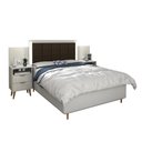Ver imagem 2 de Cabeceira Regulável Triz com Mesa de Cabeceira Off White