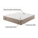 Ver imagem 4 de Colchão Queen Ecoflex Size Relax Duo Confort II Molas Ensacadas 158x198x30 - Bege