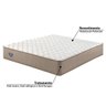Colchão Queen Ecoflex Size Relax Duo Confort II Molas Ensacadas 158x198x30 - Bege - 8