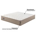 Ver mais imagens de Colchão Queen Ecoflex Size Relax Duo Confort II Molas Ensacadas 158x198x30 - Bege