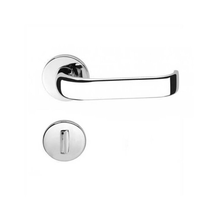 Fechadura Banheiro Imab Duna Roseta Redonda Cromada 40mm