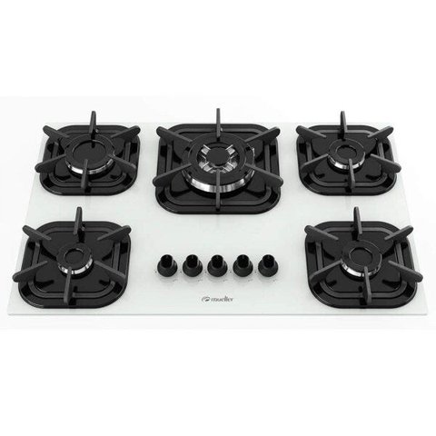 Cooktop 5 Bocas com Queimador Tripla Chama Mueller
