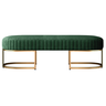 Recamier Glow 110cm Puff Moderno Premium Sala e Quarto:verde - 2
