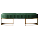 Ver imagem 3 de Recamier Glow 110cm Puff Moderno Premium Sala e Quarto:verde