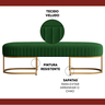 Recamier Glow 110cm Puff Moderno Premium Sala e Quarto:verde - 4