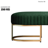 Recamier Glow 110cm Puff Moderno Premium Sala e Quarto:verde - 3
