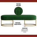 Ver imagem 4 de Recamier Glow 110cm Puff Moderno Premium Sala e Quarto:verde