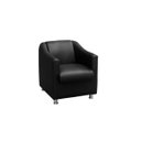 Ver imagem 2 de Poltrona Decorativa Bia Luxo Corino Preta - ADONAI ESTOFADOS