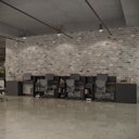 Ver mais imagens de Conjunto de Escritório Smart 3 Livreiro 2 Buffet e 4 Mesas 90cm - Preto e Cedro