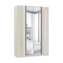 Ver imagem 1 de Guarda-roupa Solteiro Luciane 4 Portas 3 Gavetas Prime Plus Alumínio com Espelho 160 Cm